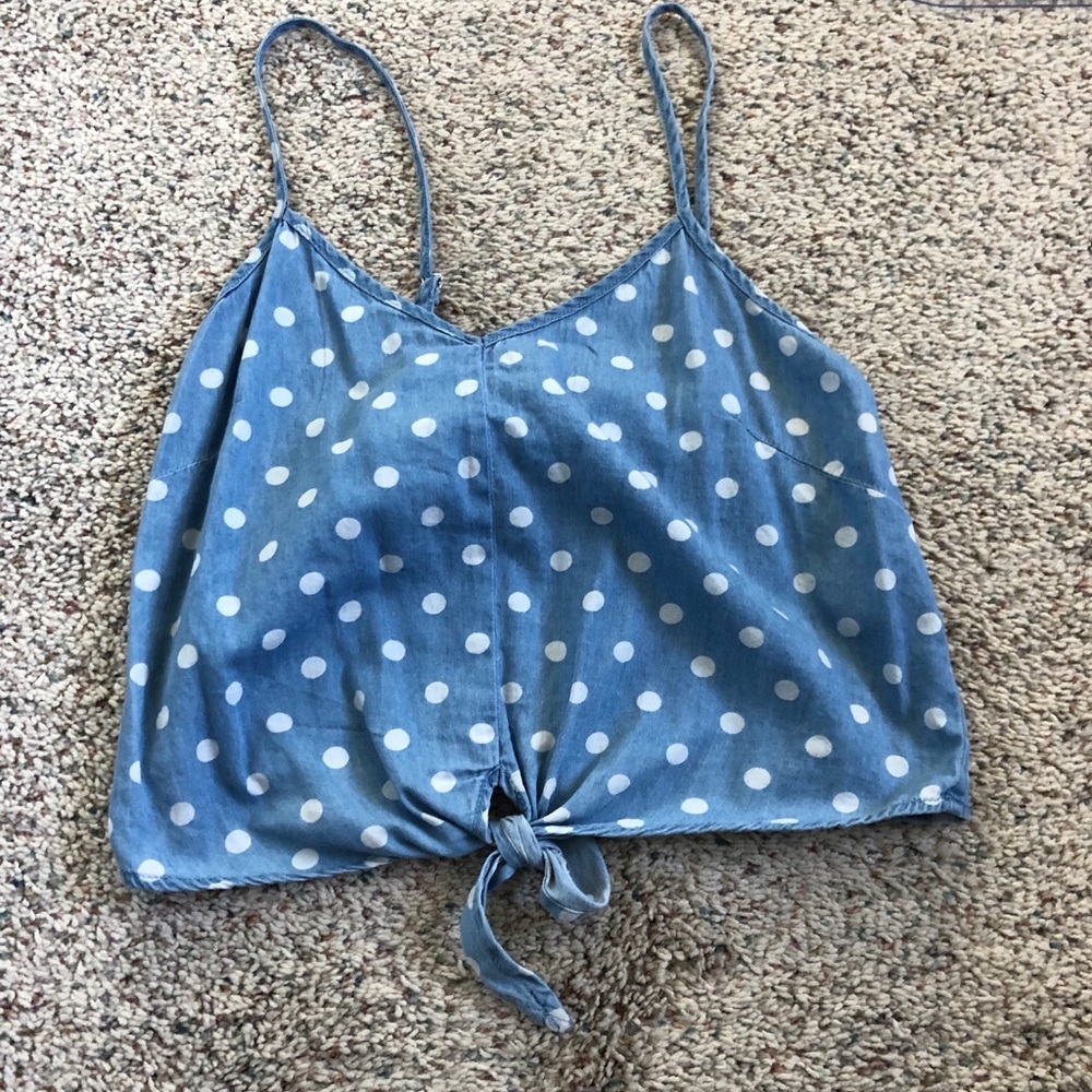 Polka dot crop top